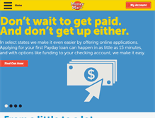 Tablet Screenshot of moneymart.com